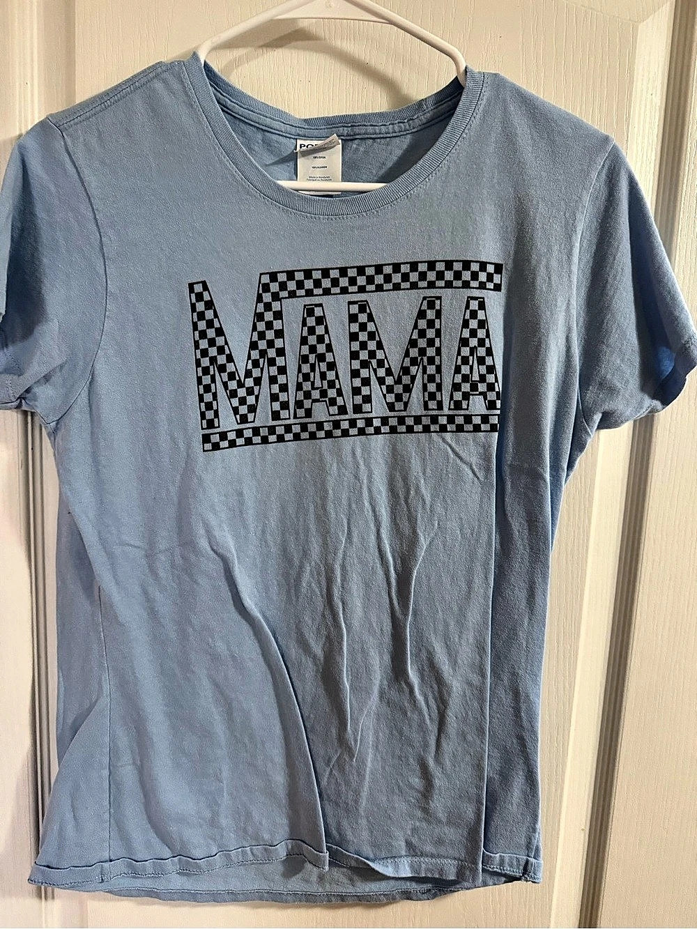 PORT & COMPANY Fan Favorite Tee Graphic Short Sleeve Size Small Blue